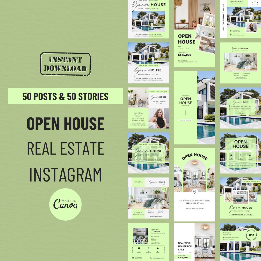 100 Open House Real Estate Instagram Posts and Stories, Real Estate ...