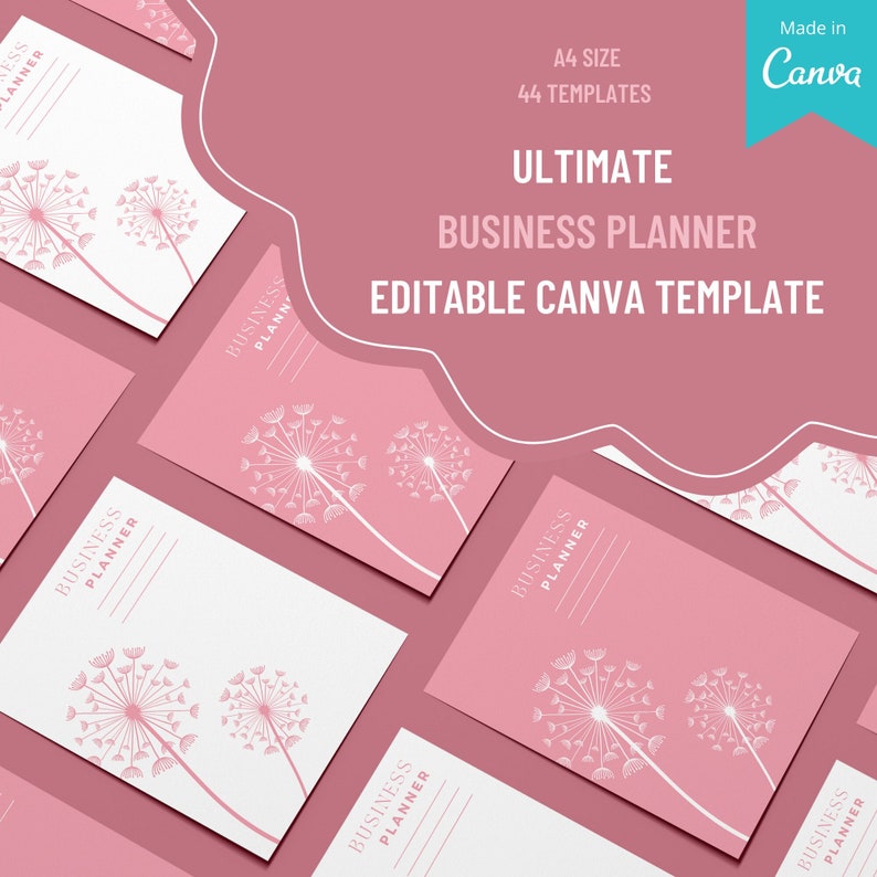 Editable Business Planner Printable Ultimate Business Etsy