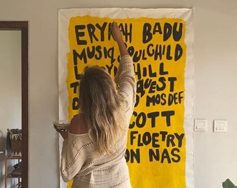 Custom Large Painting - Music poster Custom Made by hand with your favourite artists