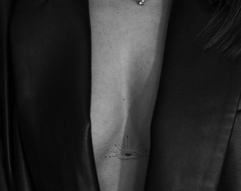 Hand Drawn Fine Line Art Tatoo Design Channelled Art- Third Eye, Yoga, Spiritual, Artistic