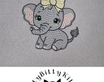 Light Fill Heffalump elephant baby design - EMBROIDERY FILE