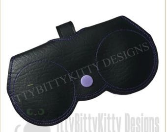 Sunglasses Case - in the hoop - minimum 8x8" hoop - EMBROIDERY FILE