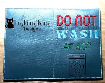 Passport holder (blank) in the hoop. Minimum 6x10" hoop - EMBROIDERY FILE