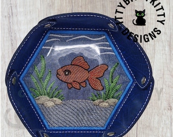 ITH Goldfish bowl 7x7 Minimum 8x8" hoop - EMBROIDERY FILE