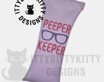 Flexi Frame - Peeper Keeper glasses case -single hooping - minimum 7x12" hoop - EMBROIDERY FILE