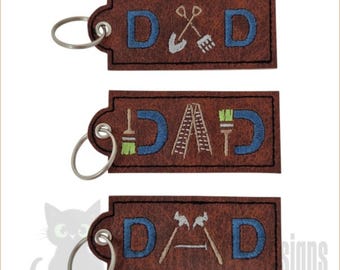 IBK Diy Dad Keyring / Keyfob 4x4 - EMBROIDERY FILE