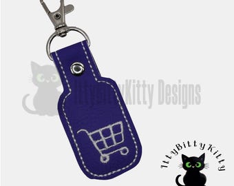 In the hoop trolley token holder, minimum 4x4" hoop - EMBROIDERY FILE