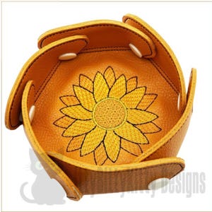 ITH bowls set of 3 sizes Sunflower Bowl, minimum hoop 6x10" - EMBROIDERY FILE