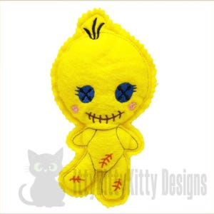 Pin Cushion GERT Voodoo doll -in the hoop, minimum 5x7" hoop - EMBROIDERY FILE