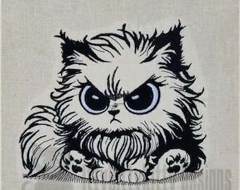 Angry Cat Standalone 6x6"  - EMBROIDERY FILE