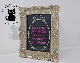 Calmeth Thine Titties - Standalone 5x7 machine embroidery file - EMBROIDERY FILES