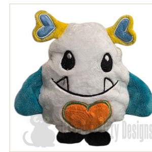 Herman Plushie Love Monsters-in the hoop, minimum 5x7" and 7x12 hoops - EMBROIDERY FILE
