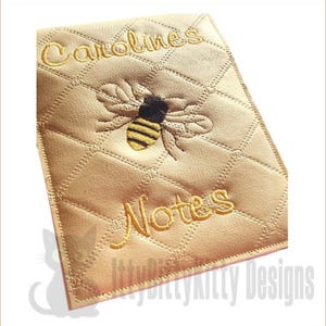 Order receipt notebook holder (blank), In the hoop  5x7" and 8x14" hoop - EMBROIDERY FILE