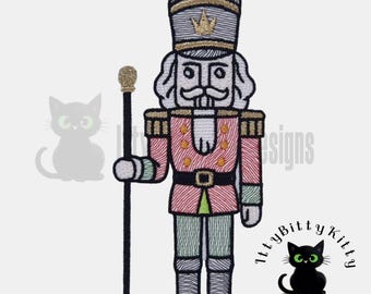 Light Fill Nutcracker Ornament/decoration/standalone , ITH minimum 5x7" hoop - EMBROIDERY FILE