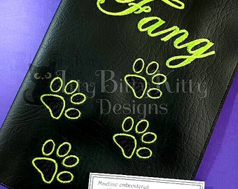 Pet Vaccination Card Holder Embroidery File, Cats, Dogs, Rabbits (7x12" Hoop)