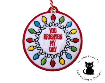 7x Christmas Decorations -in the hoop, minimum 4x4" hoop - EMBROIDERY FILE