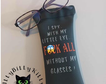 Snap Closure Glasses Case F All minimum 7x12" hoop - EMBROIDERY FILE