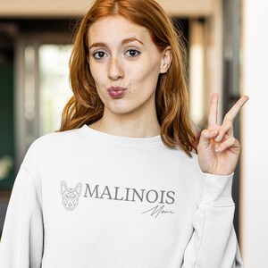 Malinois Mom Sweatshirt, Belgian Malinois Mama, Dog Lover Gift, Malinois Dog Lover Sweatshirt Malinois Mom