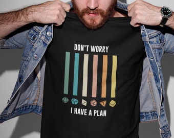 Dont Worry, Retro DnD Shirt, Dice Shirt, Retro D &D, Dungeons and Dragons Shirt, Geek Shirt, DnD Dice Set Shirt, Geschenken voor Geeks, DnD Shirt