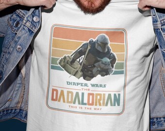 Camicia Dadalorian, This Is The Way, Camicia Star Wars per papà, Regalo umoristico per la festa del papà, T-shirt Mandalorian, Retrò, Dadalorian