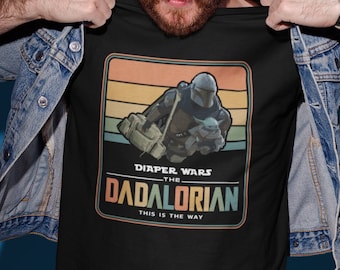 Camicia Dadalorian, This Is The Way, Camicia Star Wars per papà, Regalo umoristico per la festa del papà, T-shirt Mandalorian, Retrò, Dadalorian