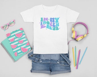 Camiseta de "Niños en mi Era Frozen", camiseta de viaje a Disney, camiseta de princesas Disney, camiseta de la Era Disney, camiseta de vacaciones Disney, camiseta de Frozen Disney