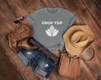 Crop Top Farm T, Crop Top Shirt, Farm Shirt, Korn Shirt, Crop Top, Lustiges T Shirt, Farmer Shirt, Sarkasmus, Sarkasmus, Geschenk für Sie