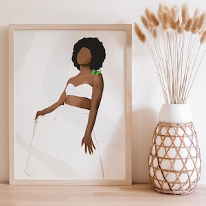 Butterfly Afro | Black Women | Wall Art | Black Women Portrait | Black Art | Butterfly | Prints