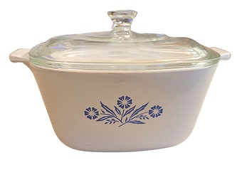 Rare Vintage 1969-72 Corning ware Aciano p-1 3/4-b Cazuela Plato con tapa