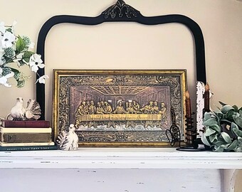 Vintage Last Supper Art: Religious Kitsch Wall Decor (15x24)