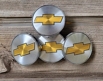Set of 4 Aluminum 58mm Alloy Wheel Center Caps - Rim Hub Covers Replacement