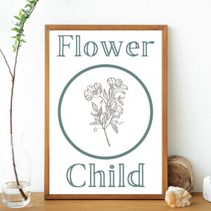 Flower Child Print | TEAL