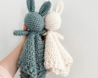 Charming Bunny Lovey | Gender Neutral Baby Gift | Baby Keepsake Gift | Bunny Lovey | First Birthday Gift | Baby Shower Gift | Nursery Decor