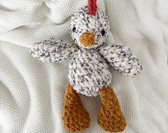 Crochet Chicken Plushie | Handmade Chicken Stuffed Animal | Mini Chicken Stuffie | Crochet Chicken | Nursery Crochet Toy