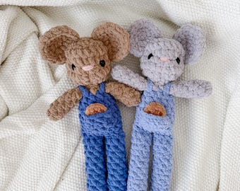 Handmade Mouse Doll | Crochet Mouse Stuffed Animal | Bear Nursery Toy | First Birthday Gift | Baby Shower Gift | Nursery Decor