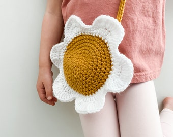 Daisy Purse | Kids Purse | Toddler Purse | Children’s Cross Body Bag | Toddler Mini Bag | Flower Purse | Easter Basket Gift for Kids