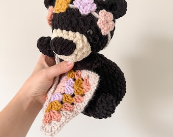 Baby Bear Plushie | Bear Stuffed Animal | Handmade Bear | First Birthday Gift | Baby Shower Gift | Kids Easter Basket Gift