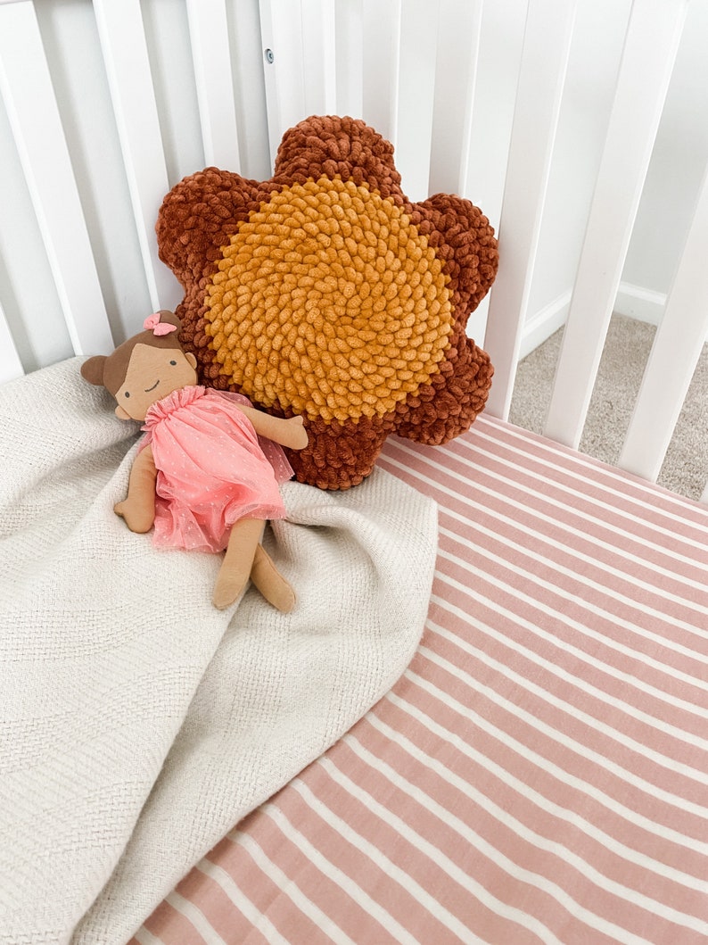 Daisy Days Pillow Crochet Pattern | No Sew Pillow Crochet Pattern | Daisy Crochet Pattern | Kids Crochet Pattern | Home Crochet Pattern image 5