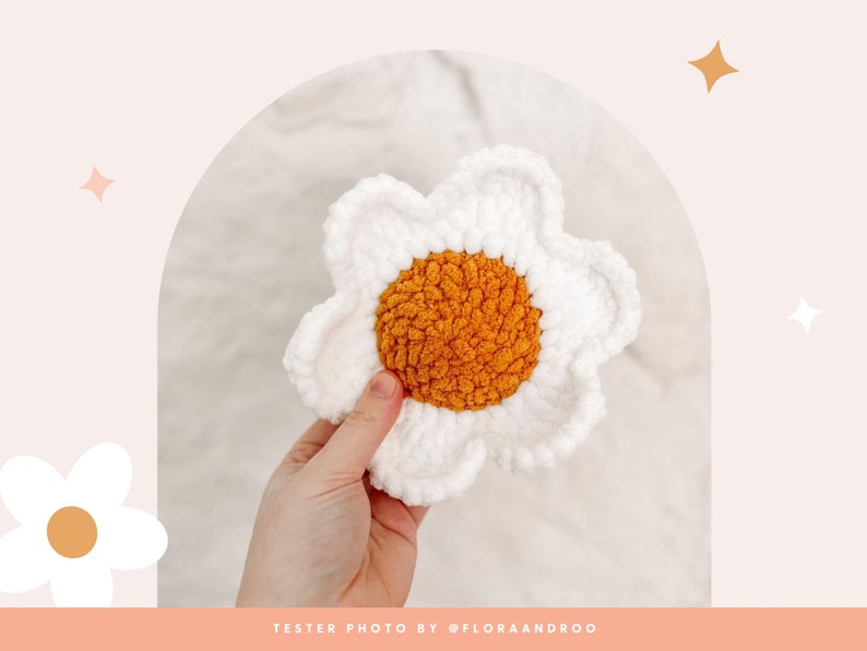 Mini Daisy Crochet Pattern No Sew Rattle Crochet Pattern Daisy Rattle Crochet Pattern Kids Crochet Pattern Home Crochet Pattern image 4