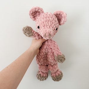 Pig Plush Lovey | Pig Snuggler | Pig Lovey | First Birthday Gift | Baby Shower Gift | Easter Basket Gift for Kids