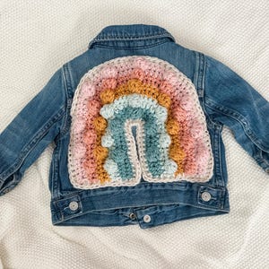 Upcycled Kids Jean Jacket | Kids Denim Jacket | One of a Kind Kids Gift | Kids Birthday Gift | Toddler Fall Outfit