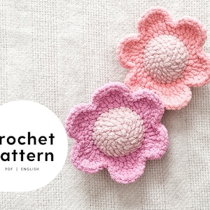 Mini Daisy Crochet Pattern No Sew Rattle Crochet Pattern Daisy Rattle Crochet Pattern Kids Crochet Pattern Home Crochet Pattern image 1