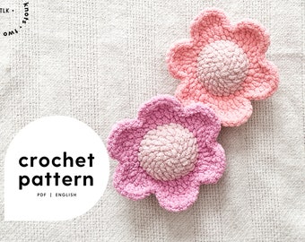 Mini Daisy Crochet Pattern | No Sew Rattle Crochet Pattern | Daisy Rattle Crochet Pattern | Kids Crochet Pattern | Home Crochet Pattern