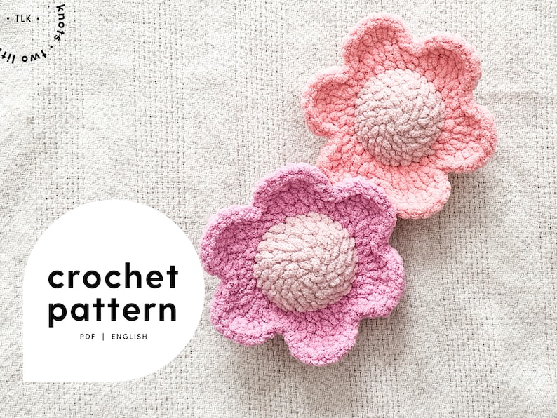 Mini Daisy Crochet Pattern No Sew Rattle Crochet Pattern Daisy Rattle Crochet Pattern Kids Crochet Pattern Home Crochet Pattern image 1