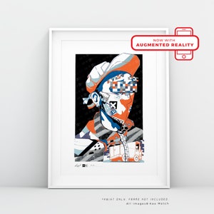 006 QR Art Print - &quot;OV3RLO4D Collection&quot; - MATCH© Collectable Augmented Reality Animated Artwork. Amazing video gaming room gift idea!