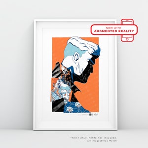 008 Tic Toc DOC Art Print - &quot;OV3RLO4D Collection&quot; - MATCH© Collectable Augmented Reality Animated Artwork. Amazing gaming room gift idea!
