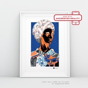 005 Africa Art Print - "OV3RLO4D Collection" - MATCH© Collectable Augmented Reality Animated Artwork. Amazing house warming gift idea!