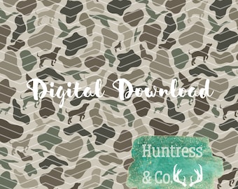 Custom Duck Camo Pattern PNG