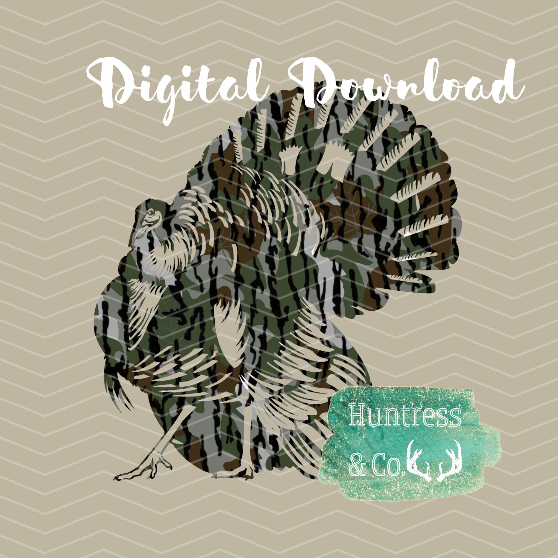 Timber Camo Turkey PNG