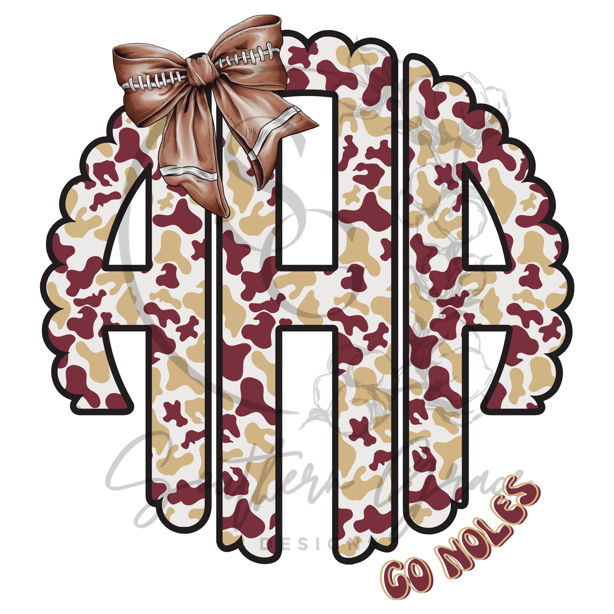 Custom FSU camo monogram